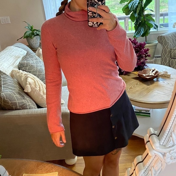 J Crew Pink Turtleneck Super Soft - Picture 2 of 5